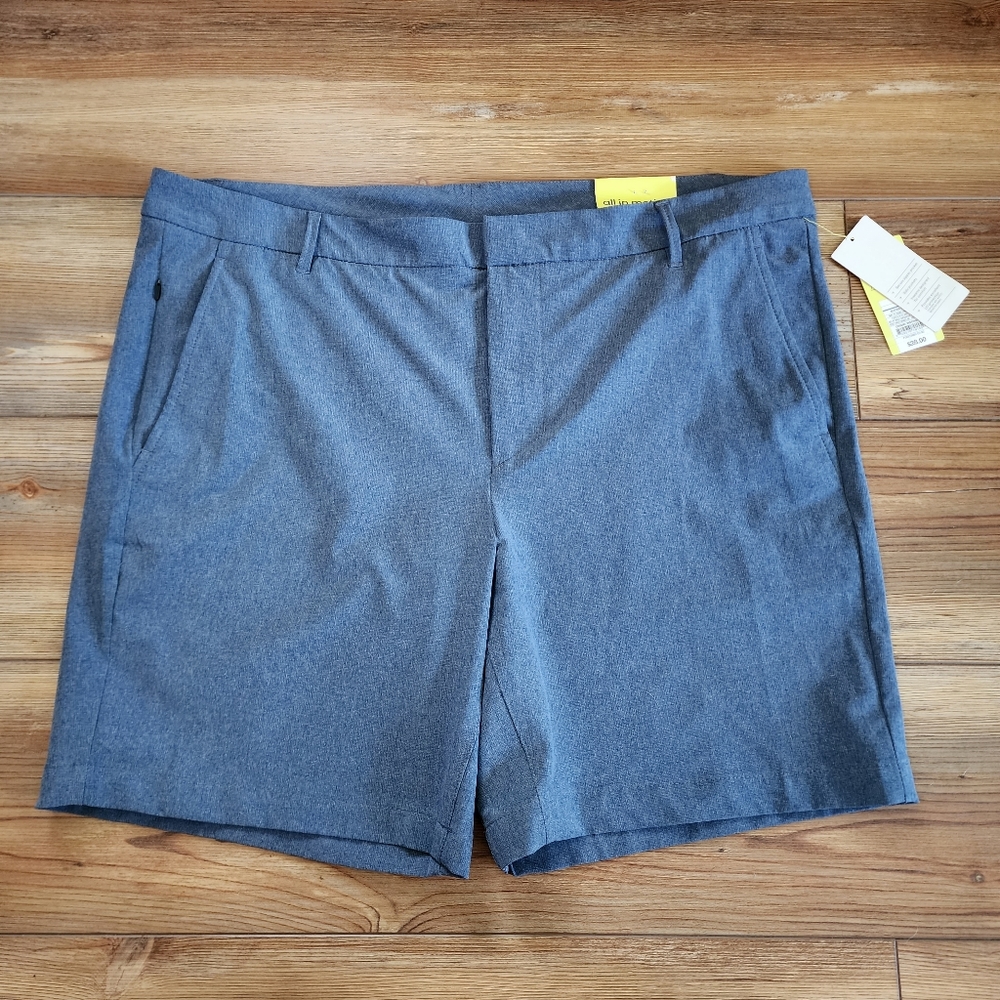 All in Motion Golf Shorts 8" Mens 40 Blue